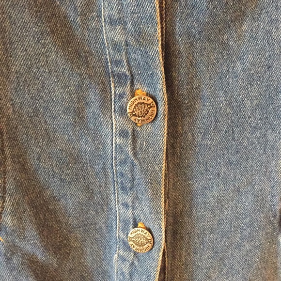 90s Vintage Highway Denim Jean Button Down Romper - Picture 10 of 16